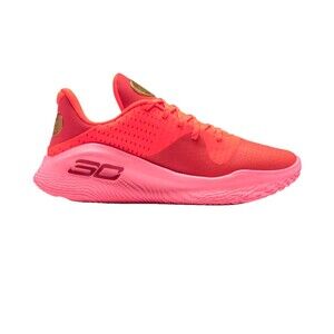 Under Armour Curry 4 Low FloTro Flooded Red/Pink Size M 8.5/ W 10 NEW